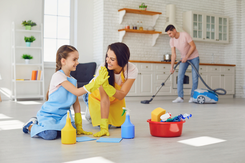 How does deep cleaning alleviate allergies