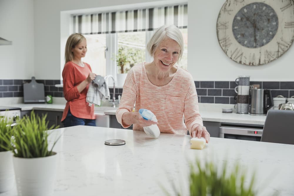 How do you clean your house when you are elderly